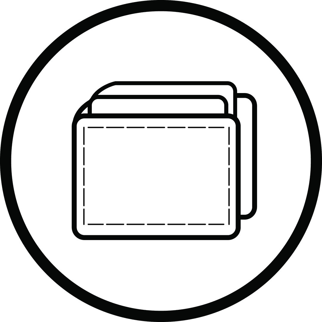 Minimalist Folder Icon Transparent Background Abstract Design