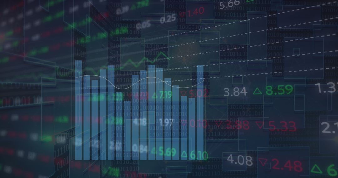 Financial Data Processing with Digital Graphs and Numbers