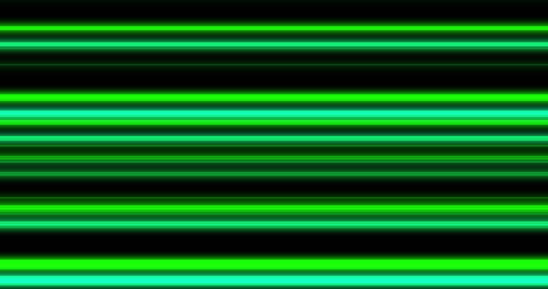 Green Stripes on Black Background Digital Abstraction