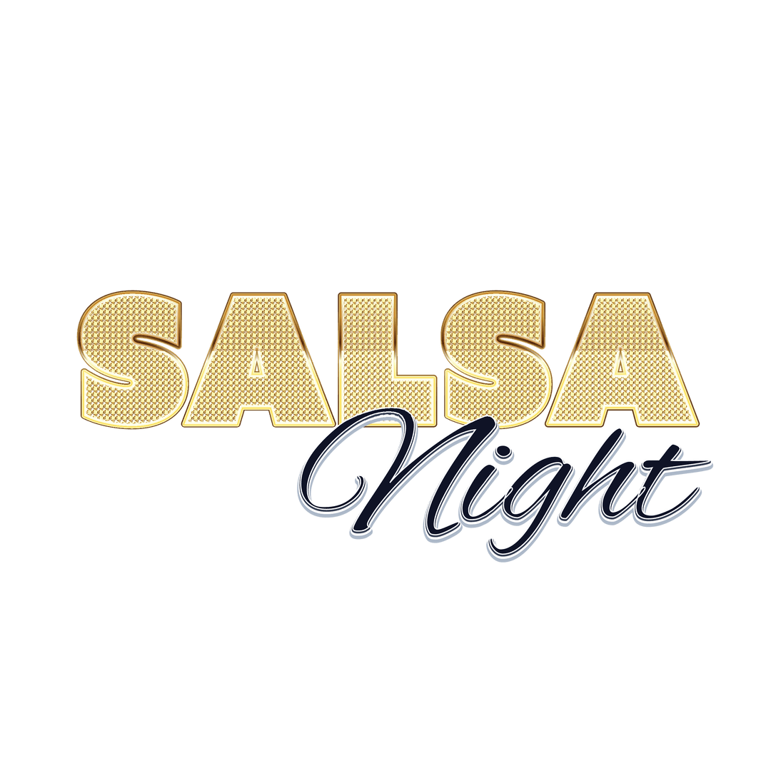 Salsa Night Festive Transparent Text Design PNG Illustration