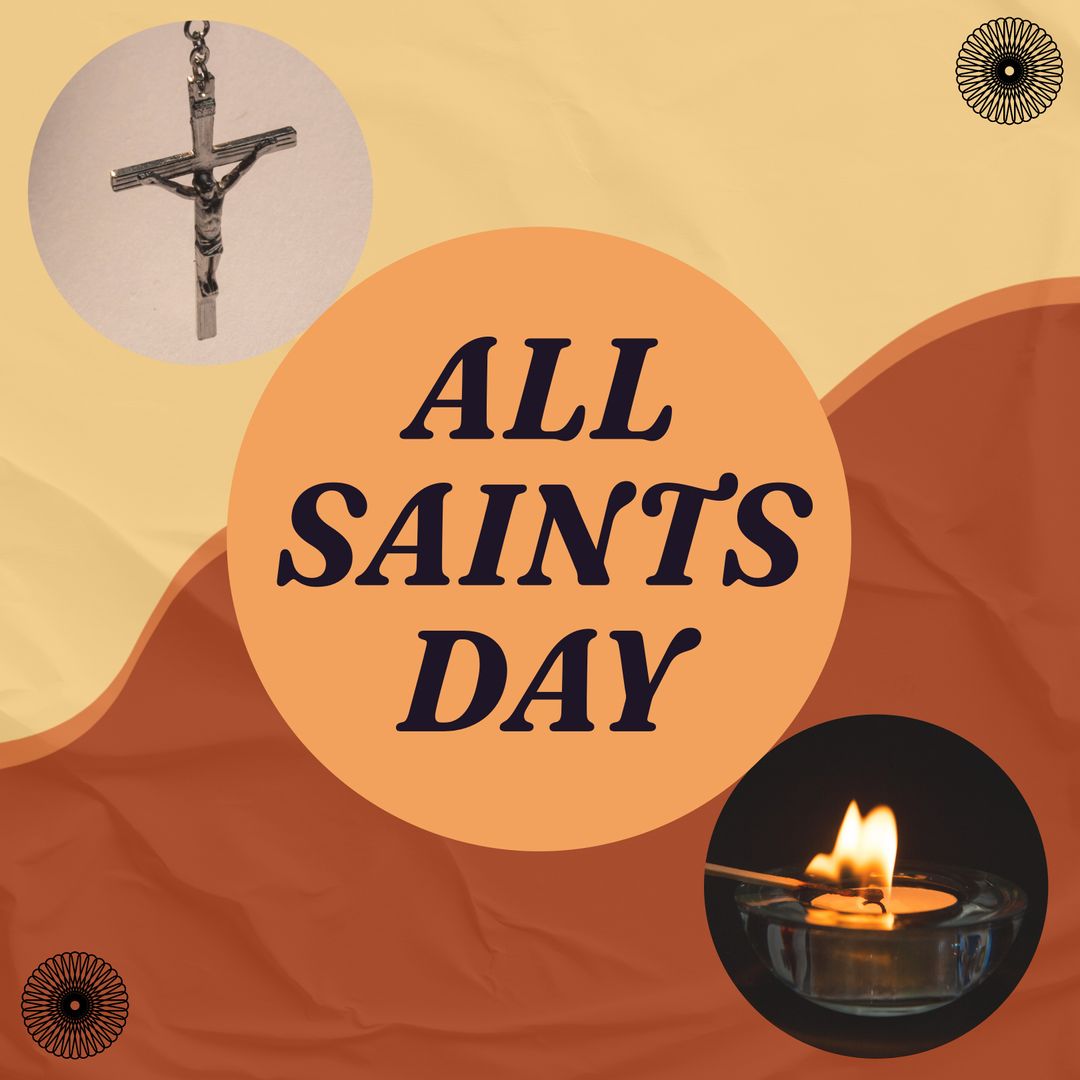 All Saints Day Collage Celebrating Christian Tradition