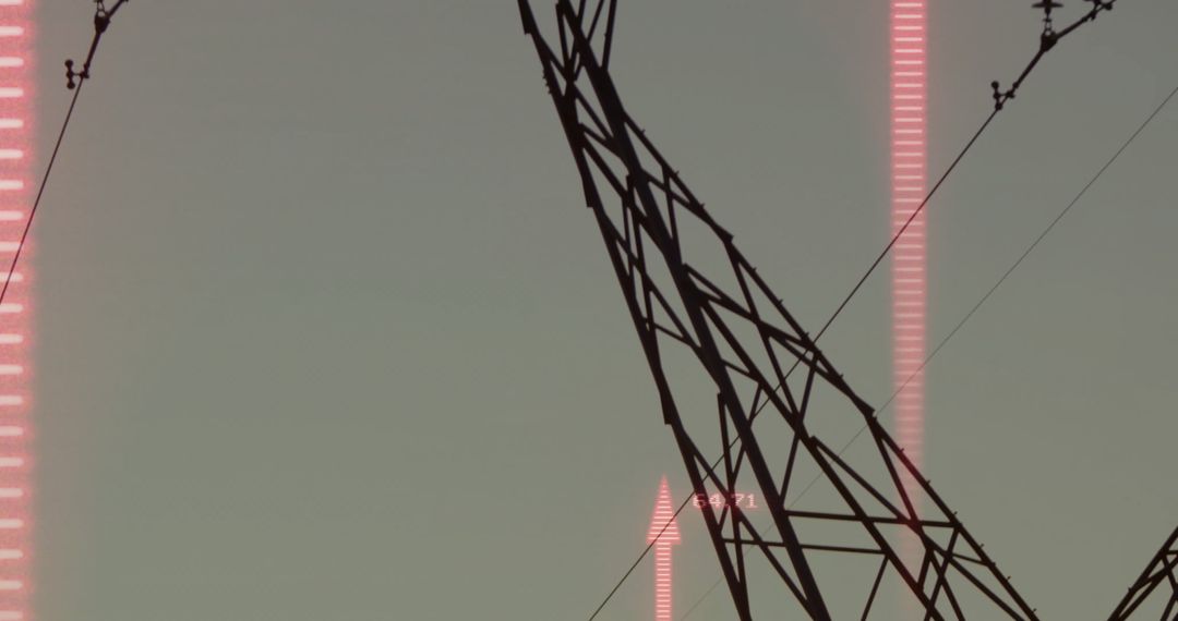 Steel Lattice Tower with Digital Energy Visualization