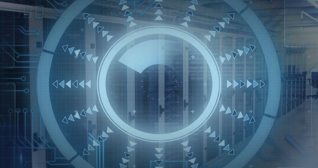 Futuristic Data Processing Concept Background