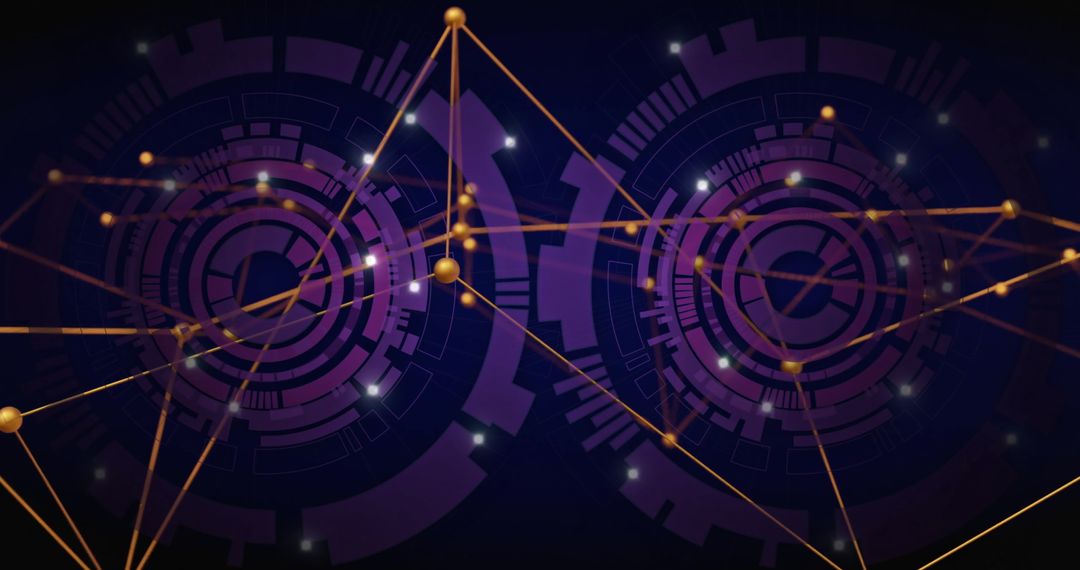 Abstract Global Network Connections Technology Interface