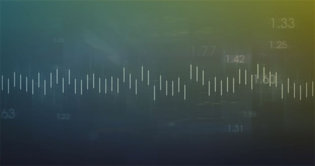 Financial Data Visualization Background with Numbers