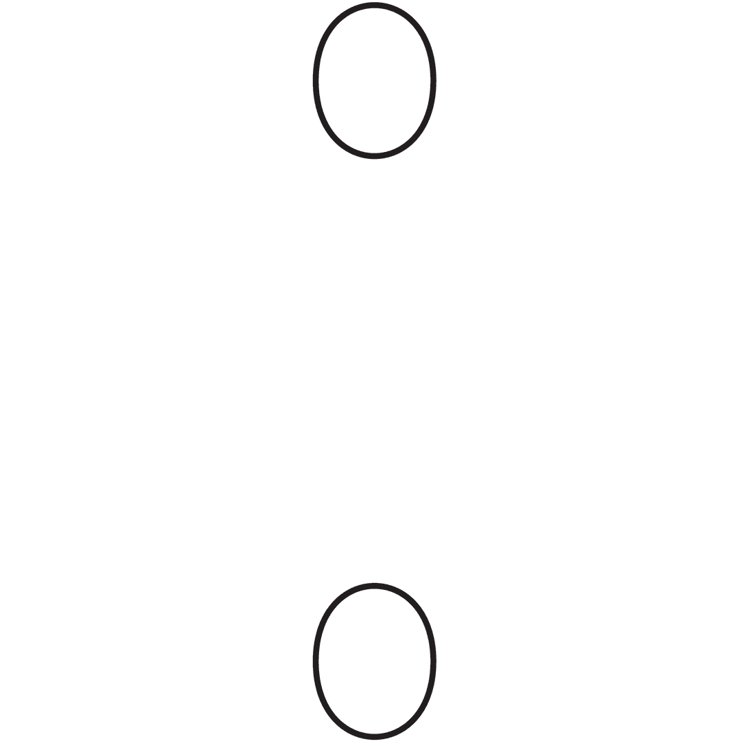 Two Black Ovals on Transparent Background Illustration
