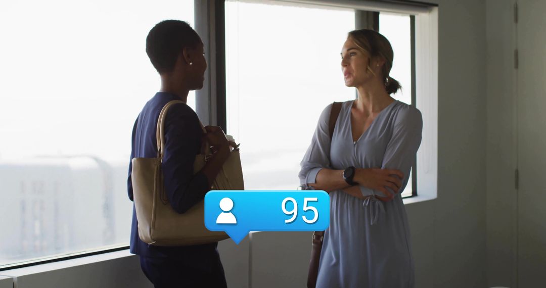 Professional Colleagues Networking in Modern Office Environment