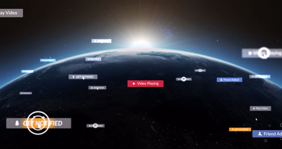 Global Social Media Connectivity Concept