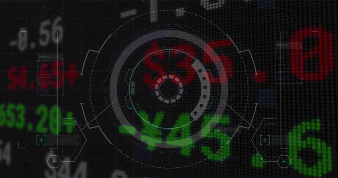 Financial Data Processing with Digital Scope and HUD Display