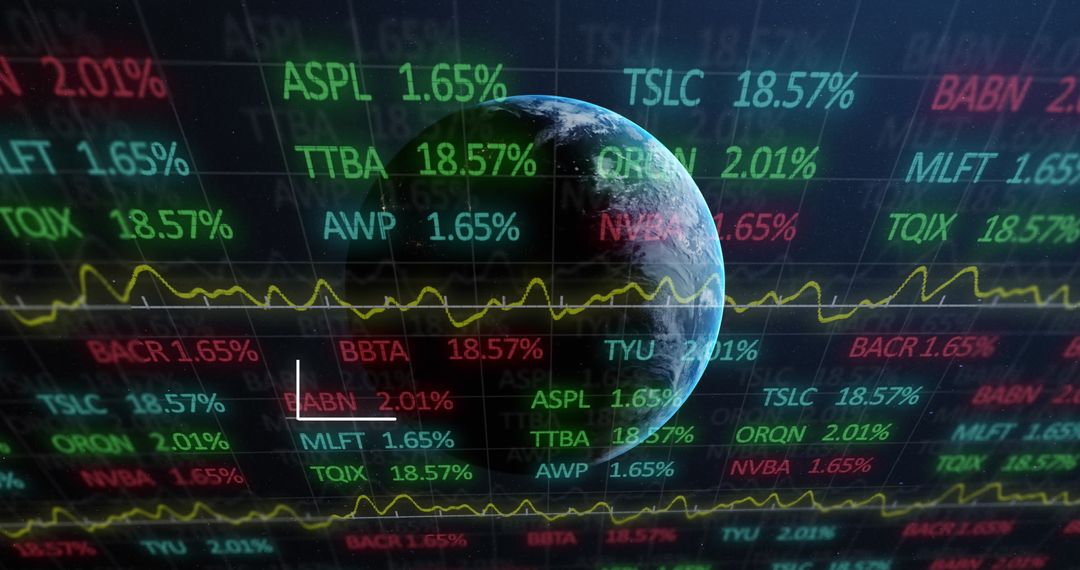 Global Data Interface with Stock Market Visualization