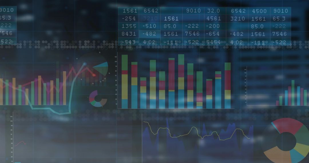 Futuristic Dashboard with Colorful Data Visualization and Analytics