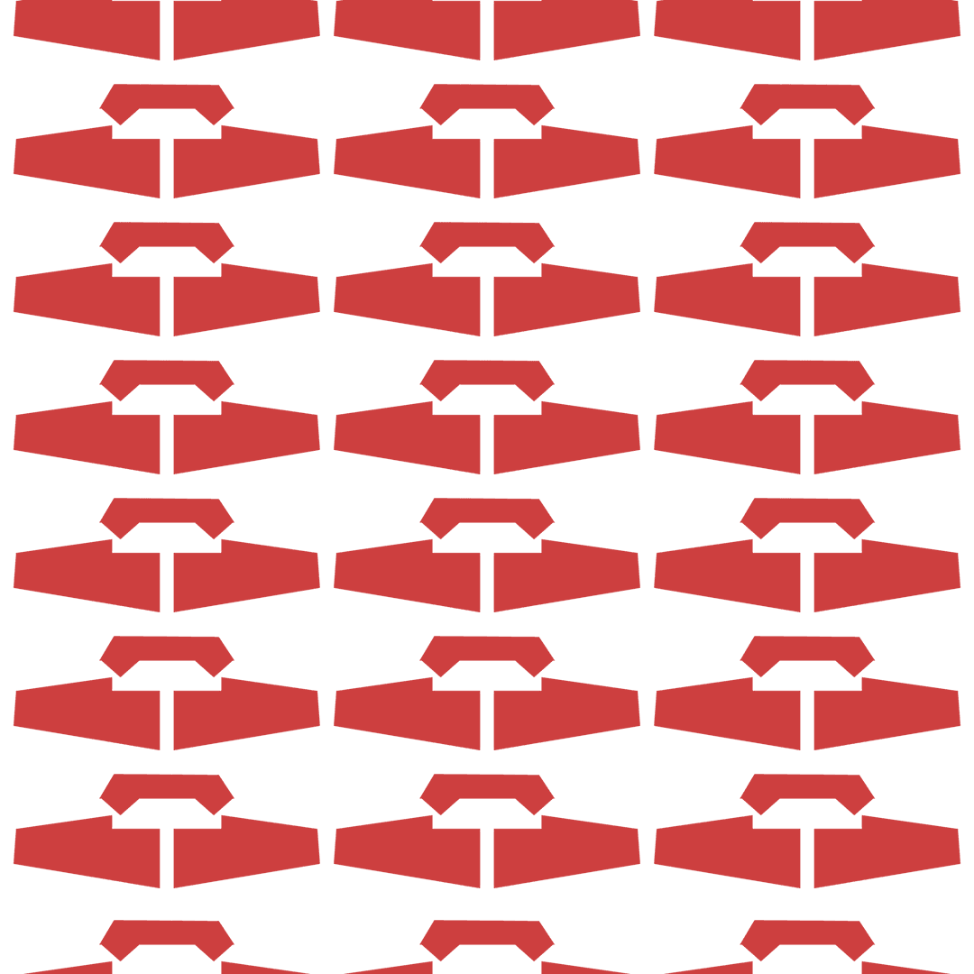 Red Geometric Pattern Repeating on Transparent Background