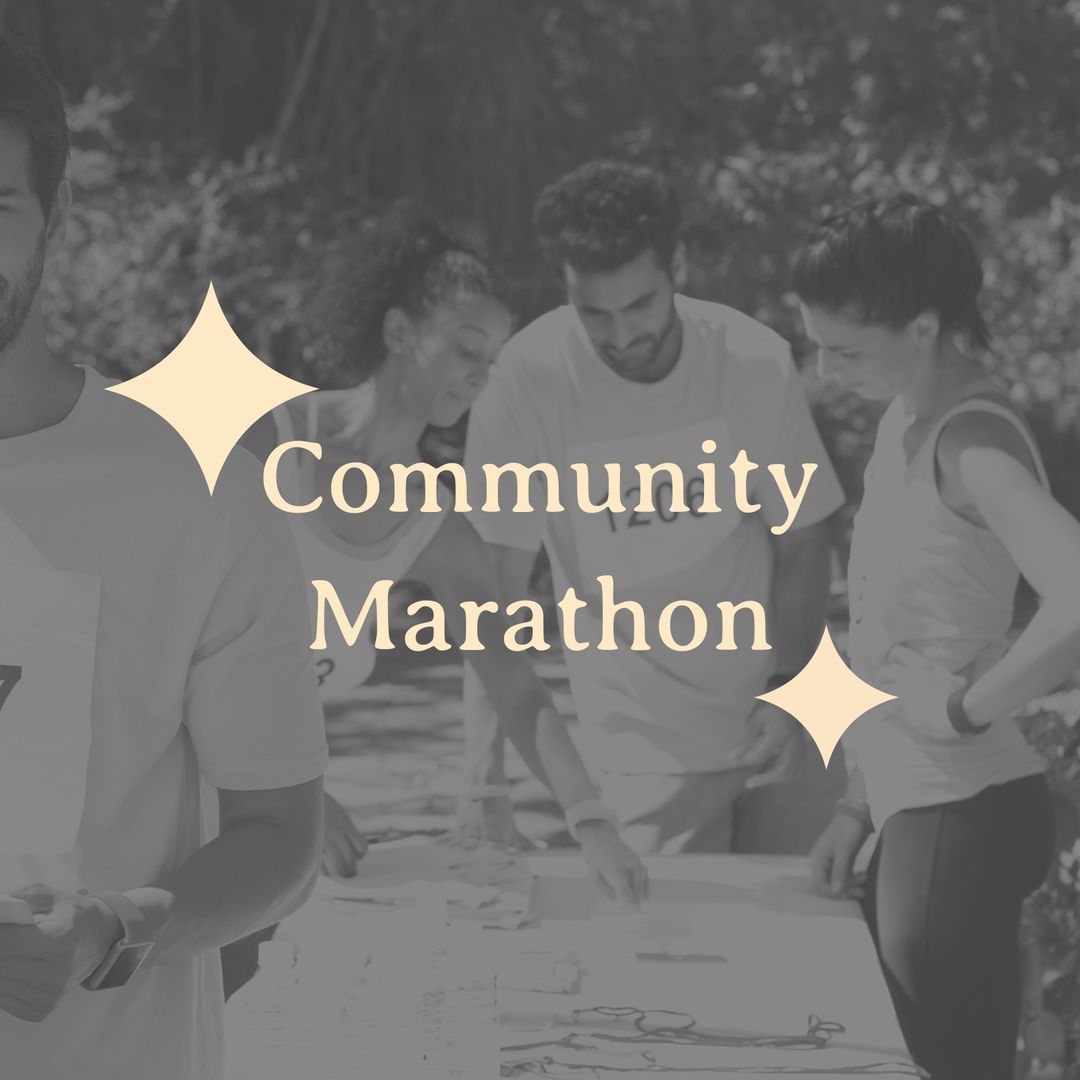 Diverse Runners Signing up for Community Marathon