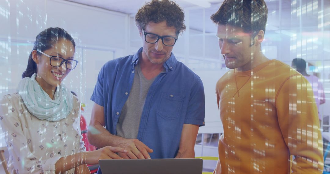 Colleagues Collaborating on Innovative Technology Ideas