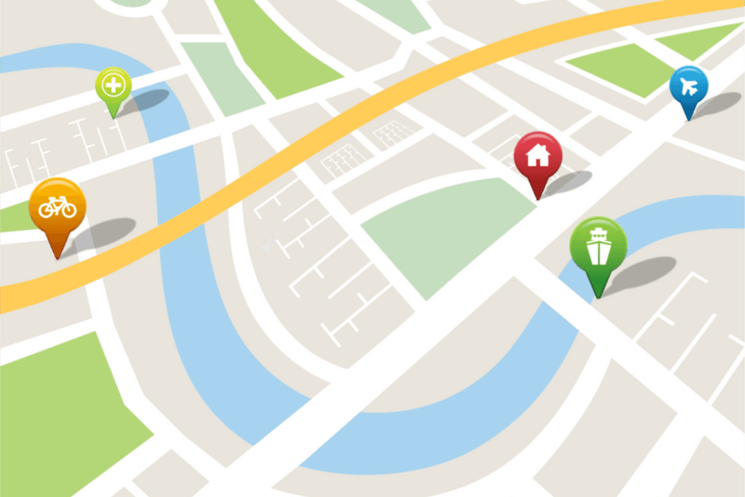 Transparent Map with Navigation Pins Showing Various Locations - Download Free Stock Images Pikwizard.com