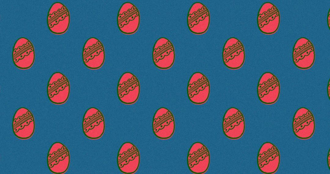 Patterned Easter Eggs Rotating on Blue Background - Free Images, Stock Photos and Pictures on Pikwizard.com