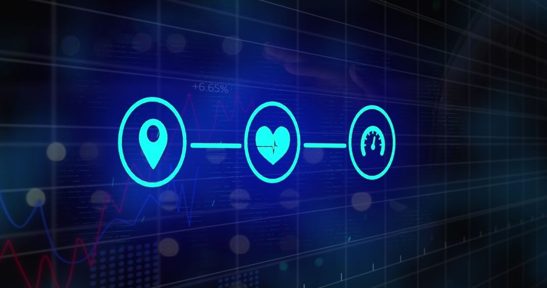 Futuristic Finance and Data Processing Visualization