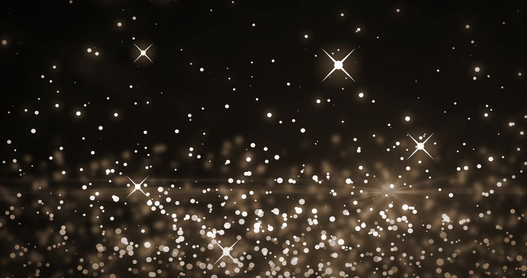 Mystical Glowing Lights in Dark Background