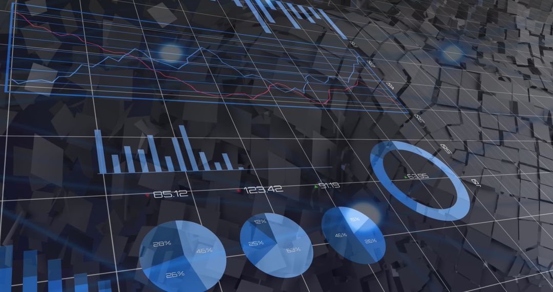 Futuristic Digital Data Analysis Interface Concept