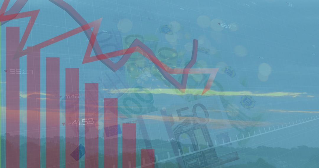 Financial Graphs and Euro Notes in Dynamic Creative Display