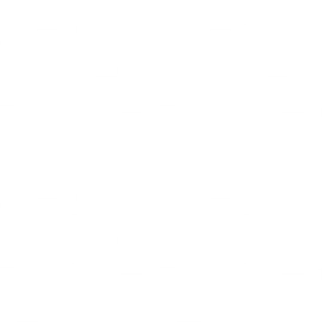 Seamless White Drills and Chisels Pattern on Transparent Background