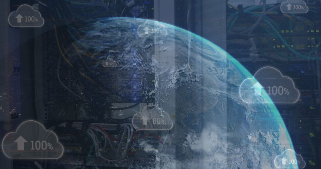 Digital Composite Cloud Computing with Planet and Server Racks