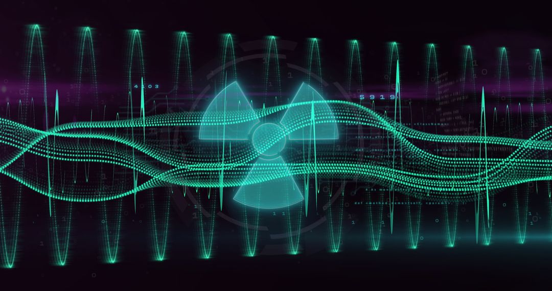 Abstract Light Trails and Data Processing Concept