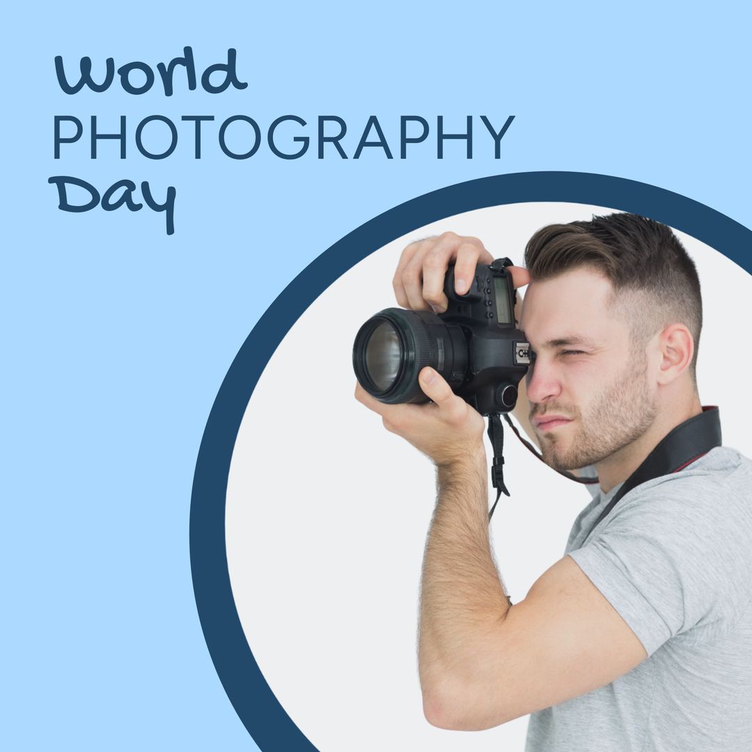 World Photography Day Celebration with Photographer - Download Free Stock Templates Pikwizard.com