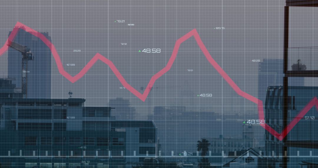 Financial Data Analysis with Cityscape Background