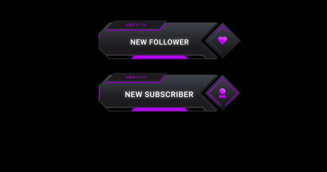 Geometric Social Media Alert Banners with Tech Design