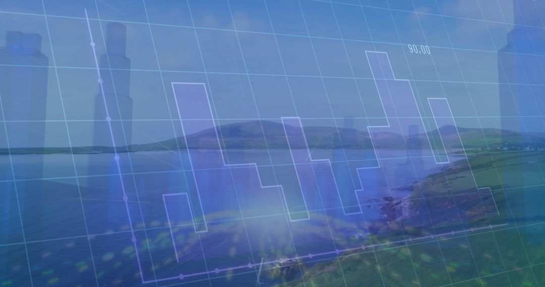 Data Analytics Overlay on Coastal Landscape Visualizing Progress