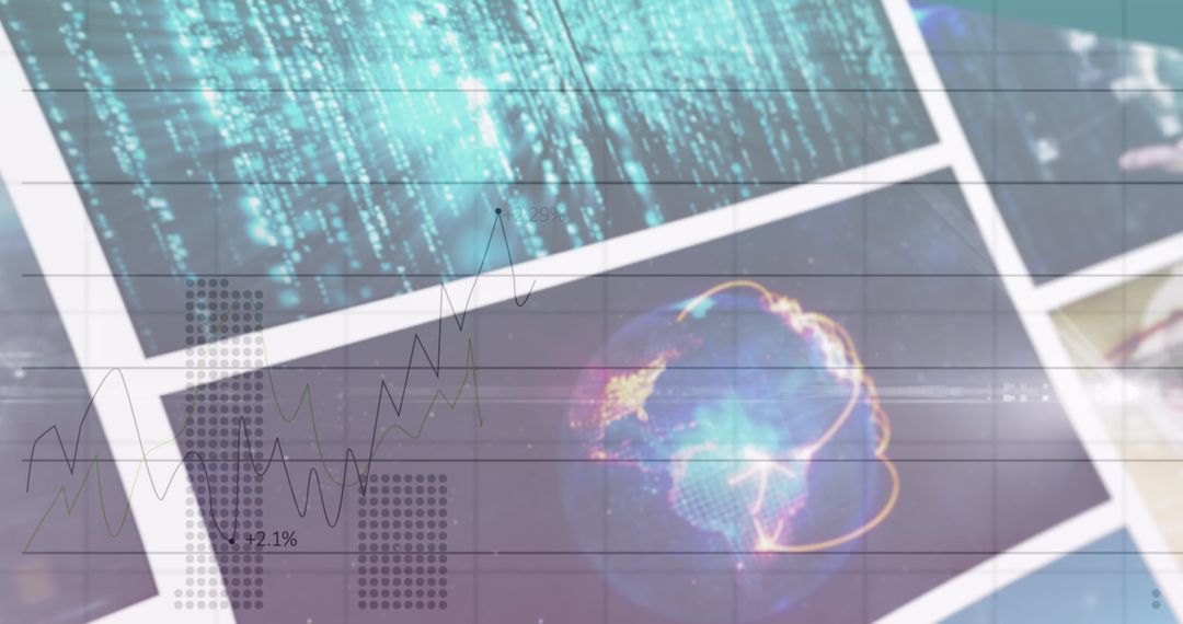 Digital Data Processing and Global Communication Concepts - Free Images, Stock Photos and Pictures on Pikwizard.com