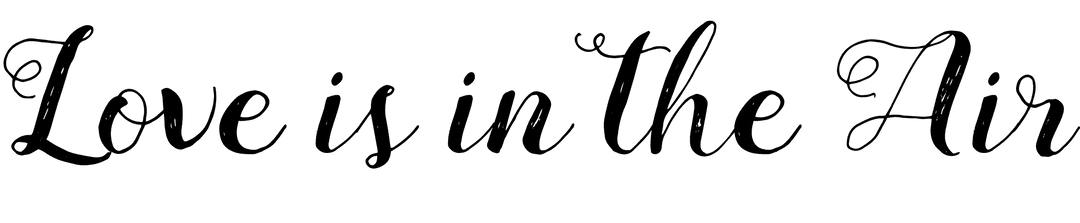 Love is in the air digital illustration on transparent background