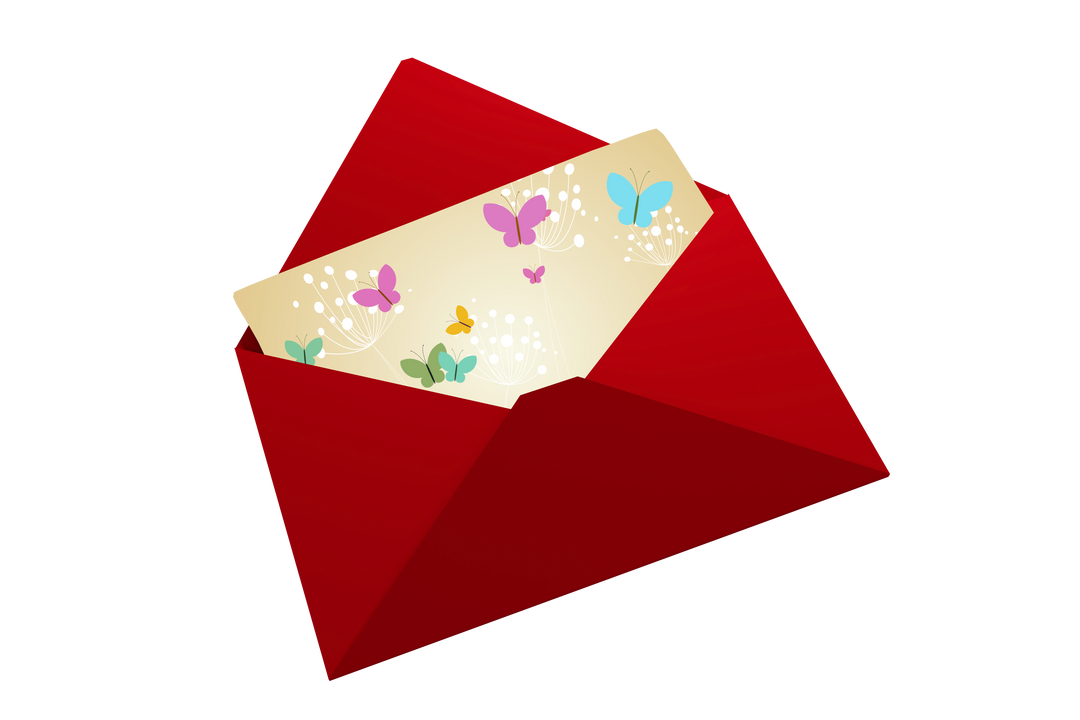 Transparent Red Envelope with Colorful Decorative Card Display - Download Free Stock Images Pikwizard.com