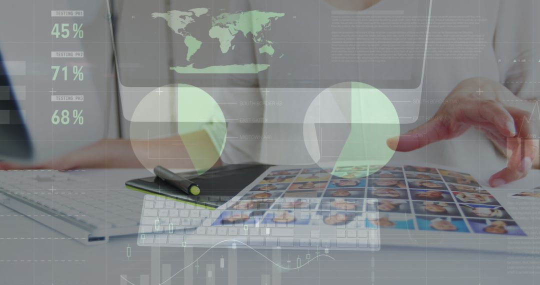 Digital Composite Displaying Profile Review Analytics