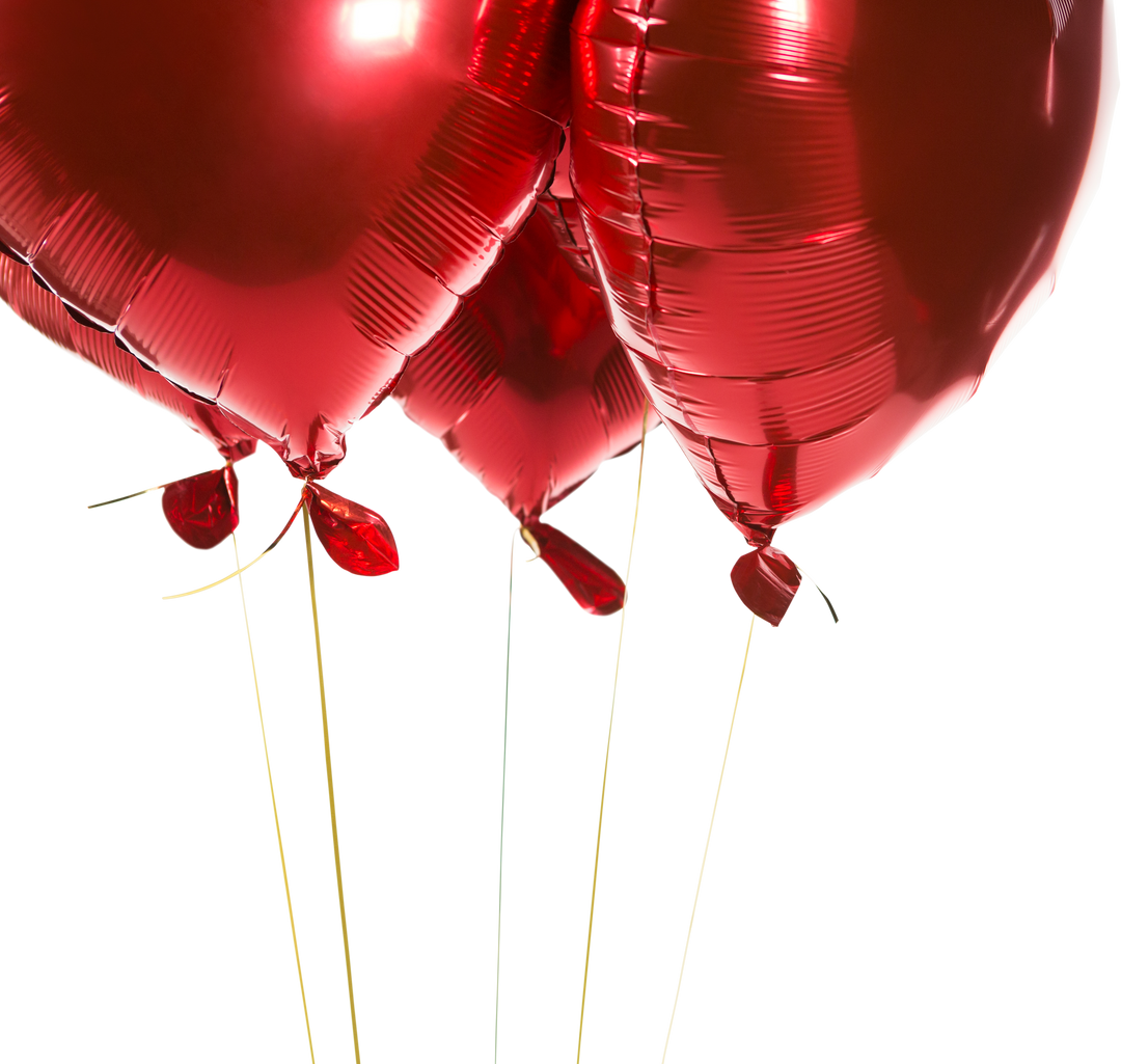 Close-up of Transparent Red Heart Shape Balloons - Download Free Stock Images Pikwizard.com