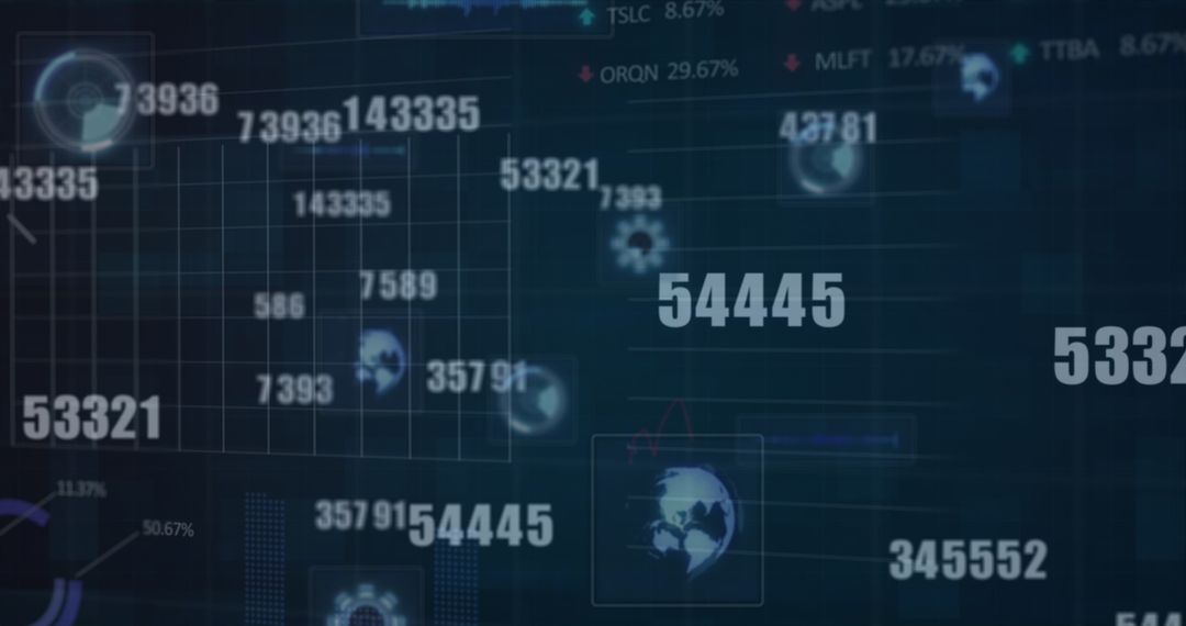 Dynamic Digital Global Finance Interface Visualization
