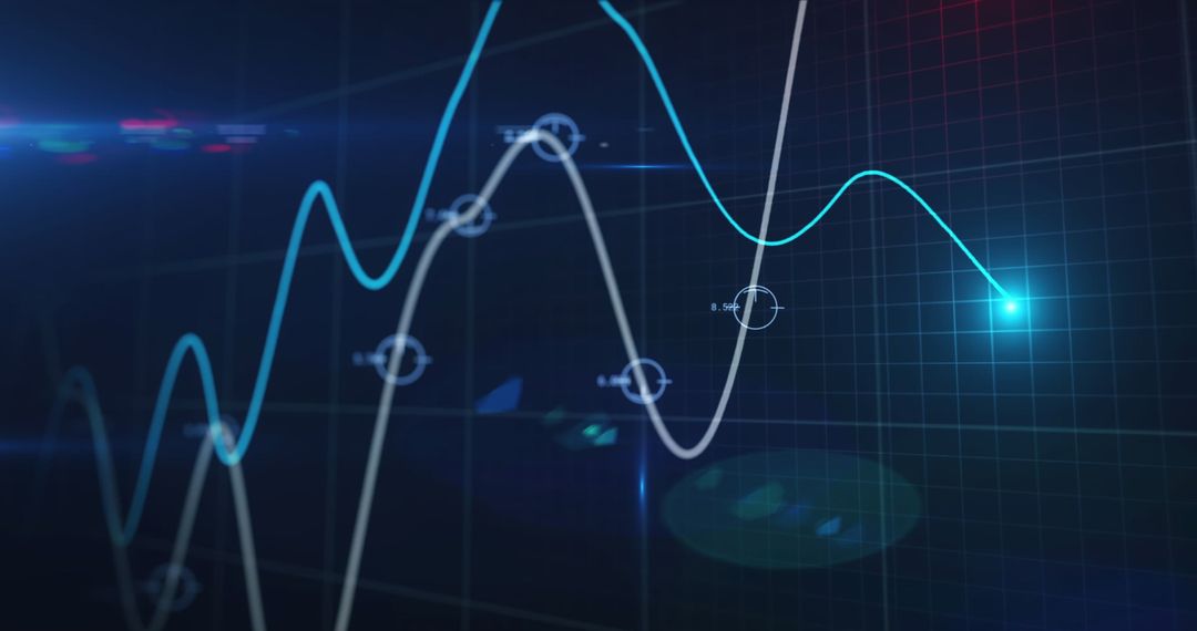 Dynamic Financial Graph with 5G Network Interface Theme