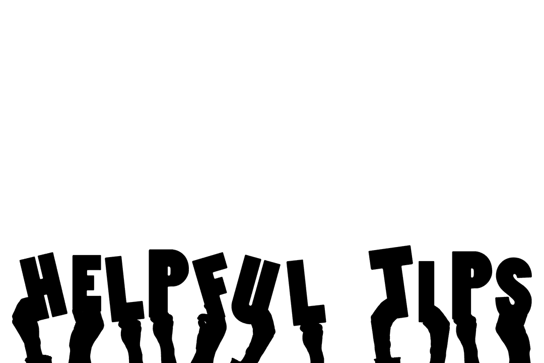 Transparent Silhouette of Hands Holding Helpful Tips Text