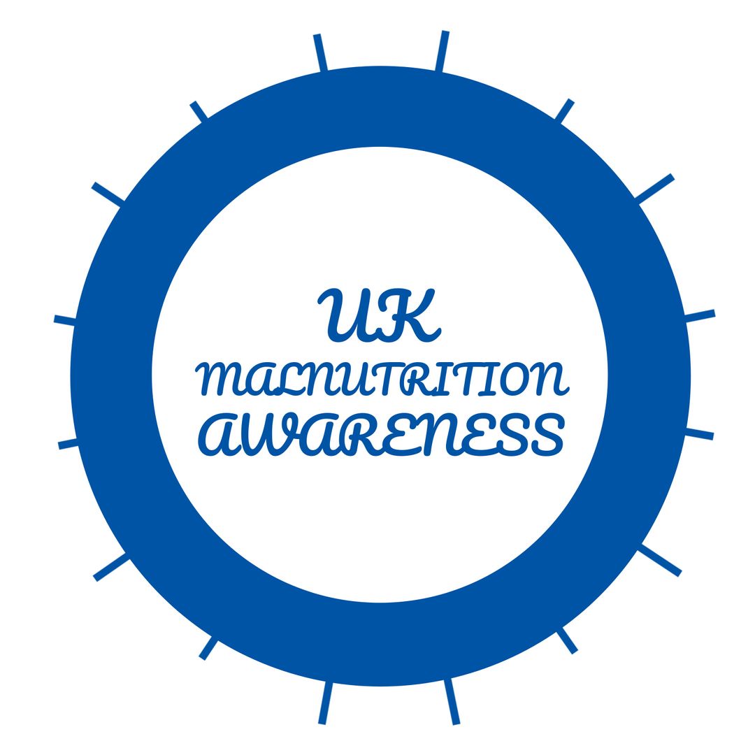 UK Malnutrition Awareness Blue Circle Symbol - Download Free Stock Templates Pikwizard.com