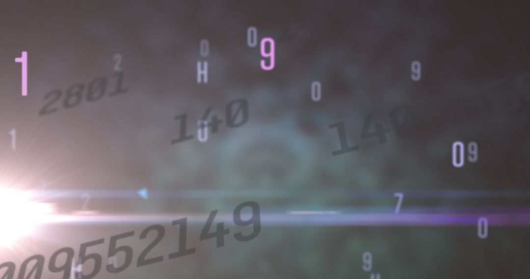 digital abstract with floating numbers and letters - Free Images, Stock Photos and Pictures on Pikwizard.com