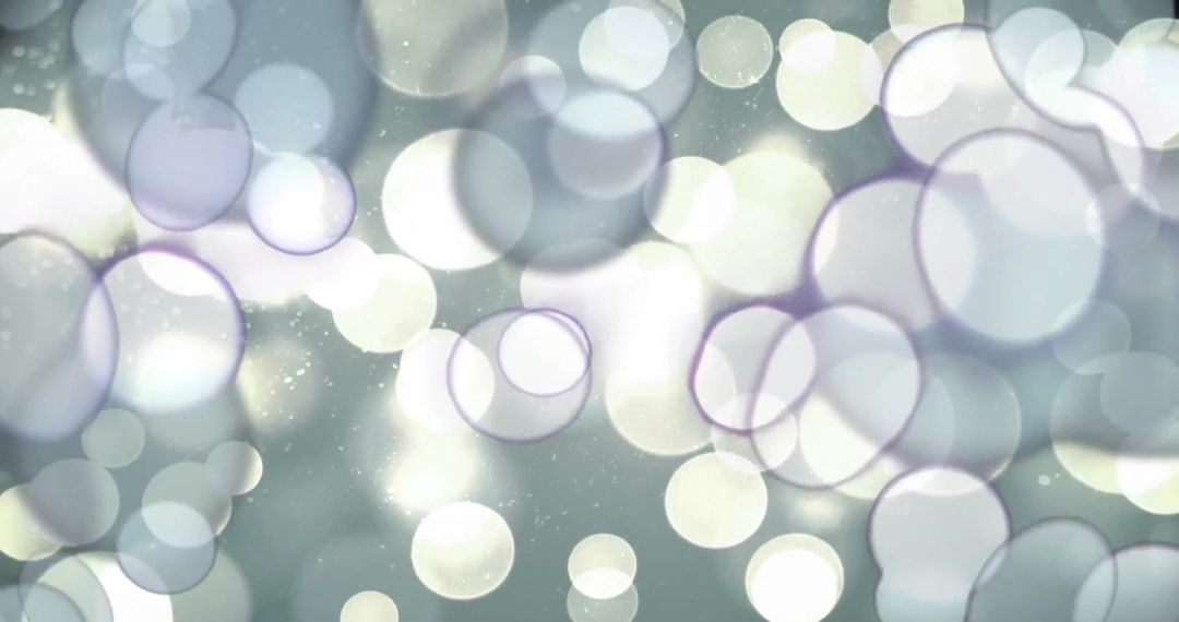 Glowing Light Spots in Abstract Bokeh Background