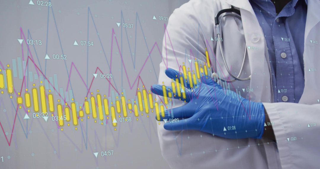 Doctor David Anson in Medical Facility Analyzing Health Data for Diagnostic Insight