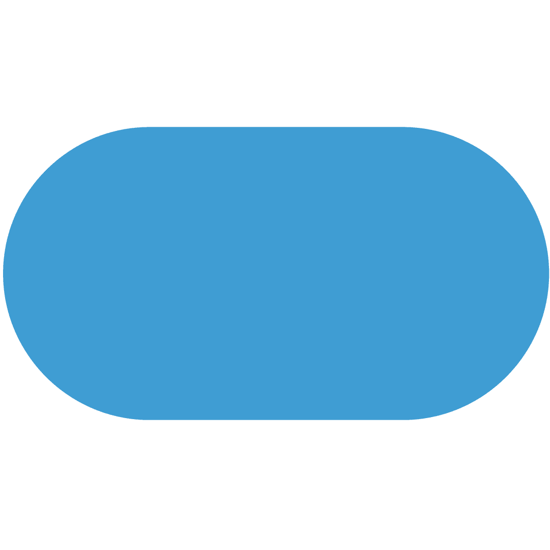 Blue Oval Vector on Transparent Background