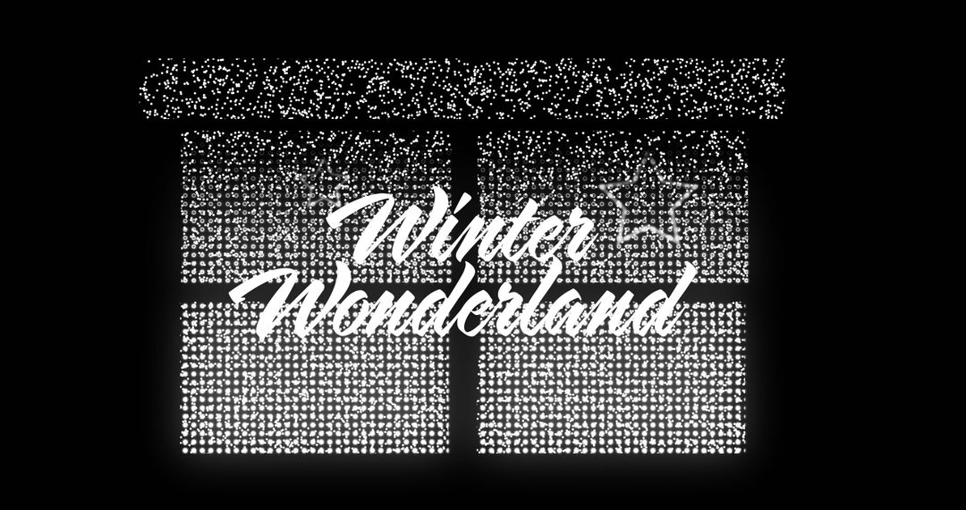 Winter Wonderland Artistic Snowy Window Display