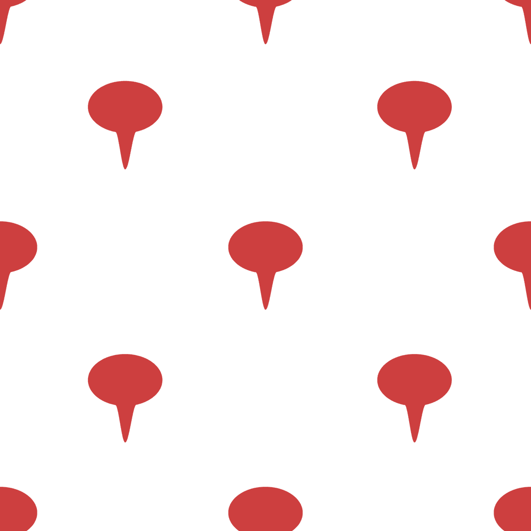 Transparent Red Speech Bubble Pattern on Black Background
