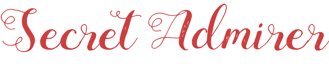 Secret Admirer Text Design on Transparent Background