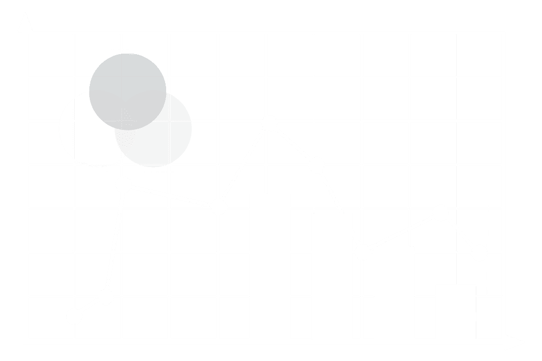 Transparent Financial Graphs and Data Analysis on White Grid Background