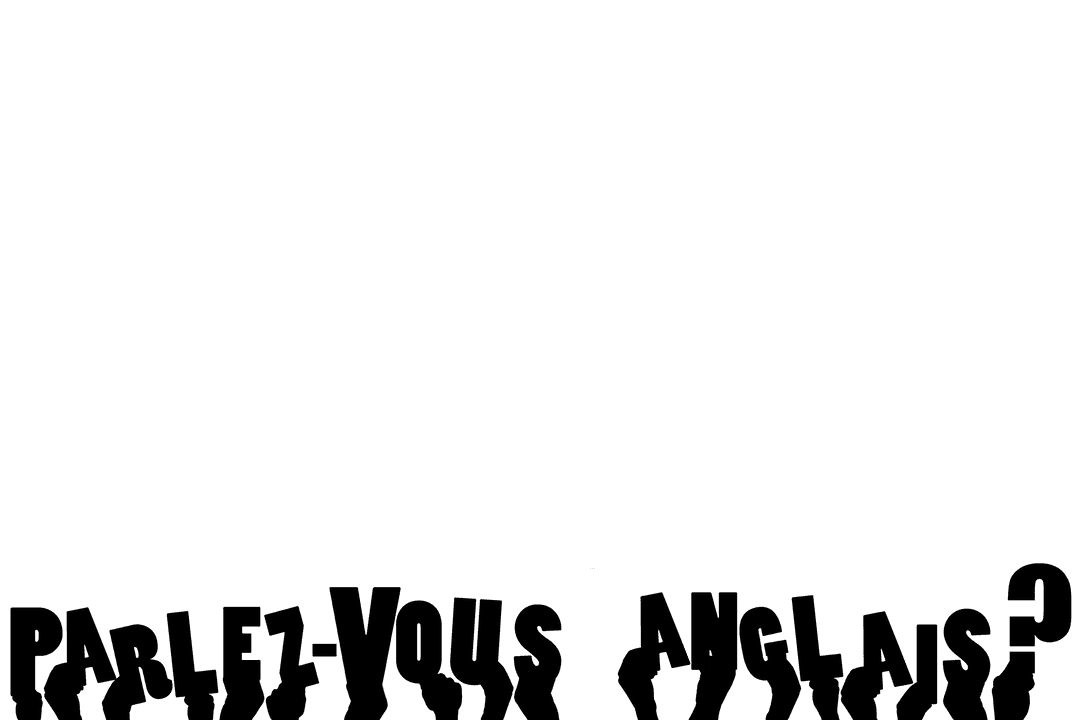 Hands Asking 'Parlez-vous Anglais?' on Transparent Background