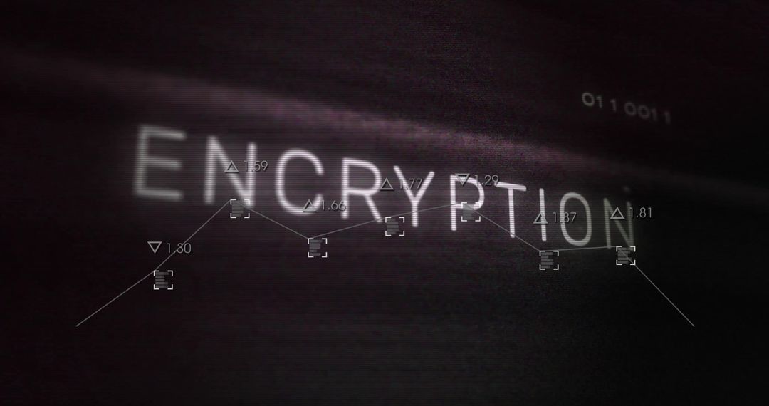 Encryption Technology and Digital Data Security Network Concept
